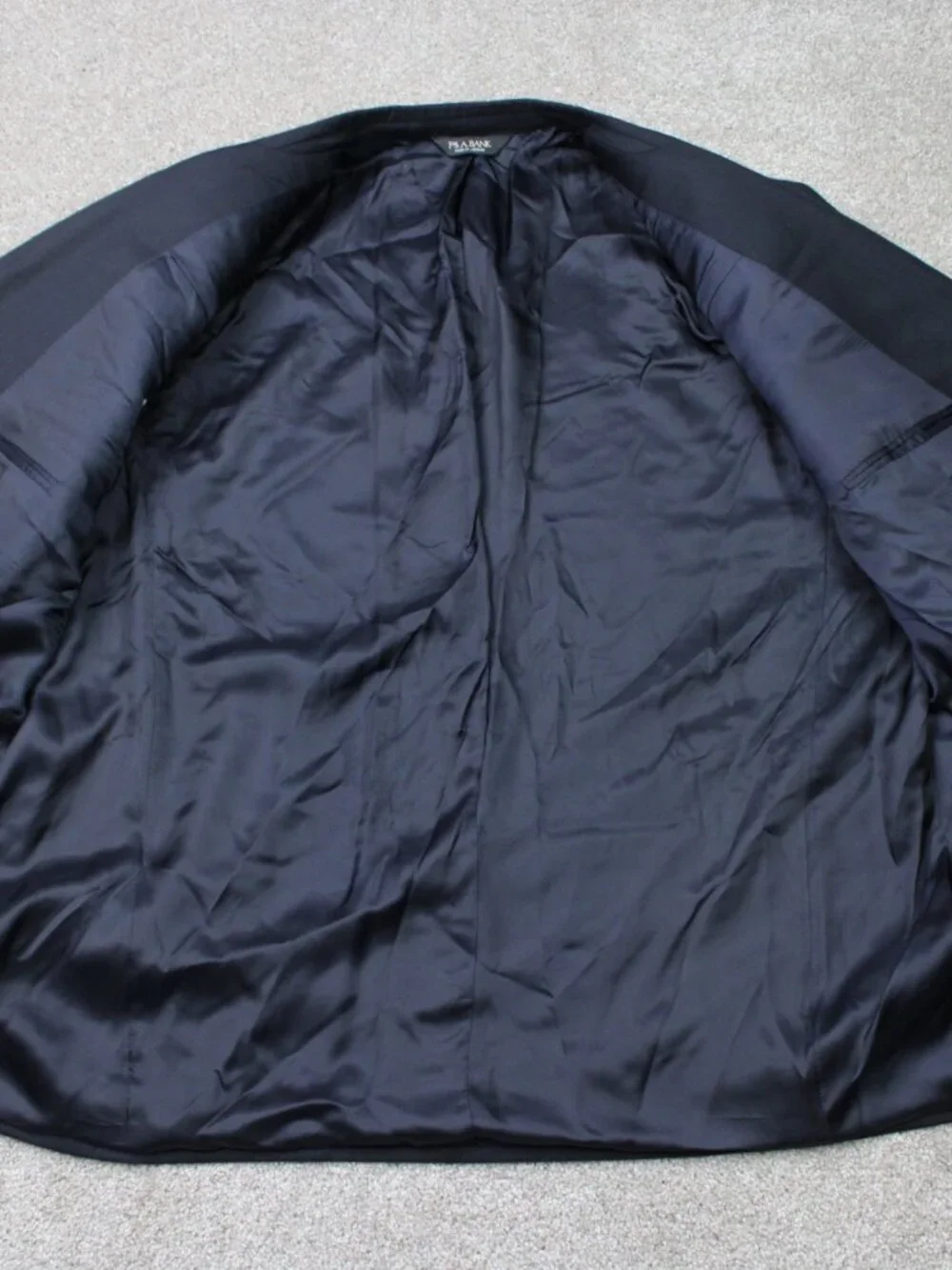 Jos. A. Bank Blazer Mens 50Regular Navy Blue Signature Double Breasted 100% Wool